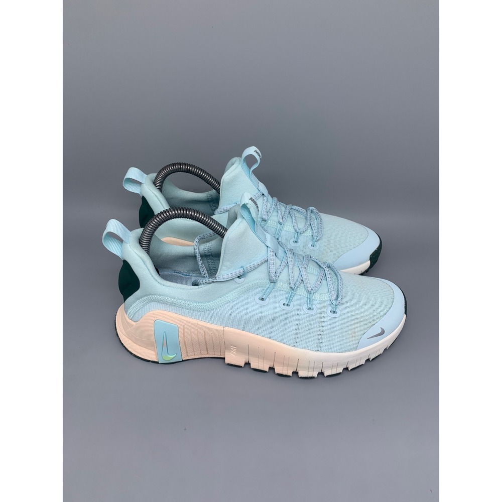 Nike Free Metcon 6 Light Blue Training Shoes HV5228-474 Women's Sz 7.5